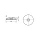 BLOHM TELLER, FORM:A EDELSTAHL, D=80 B0357.10802 Miniaturka