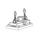 BLOHM SCHNELLSPANNER HORIZONTAL MIT B0385.106101 Miniaturka