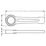Heyco Slogging Ring Wrenches 00820005020