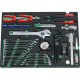 Heyco Tool Assortment in Workshop Trolley "BASIC", 190 tools in 3 modules 01127000300 Miniaturka