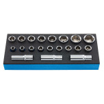 Heyco Socket set, 20 pcs. 50829001283