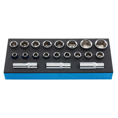 Heyco Socket set, 20 pcs. 50829001283