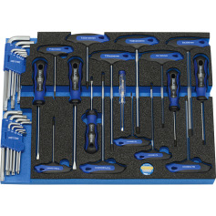 Heyco Combination socket set, 35 pcs. 50829005500