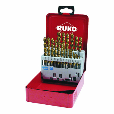 Ruko Conjunto de brocas helicoidais TL TIN 3000 HSS-G 21pcs polegadas 258850T