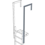 Zarges Calha de saída, angular 43049
