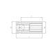 Sonic 1’’ Chave de caixa de impacto, hexagonal, longa, 55mm 3559055 Miniatura