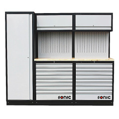 Sonic Unidade de parede MSS 2300mm com bancada em madeira 4731401