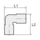 Riegler Conector angular POM, para mangueira externa Ø 22 mm 110310 Miniatura