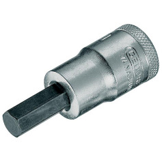 GEDORE Tomada IN 19 (AF) com sextavado interior de 1/2 polegada SW 9/32 polegadas 6155280