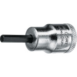 GEDORE Tomada IN 30 3/8 polegadas hexagonal Tomada hexagonal de 5mm L.47mm GEDORE 6241280