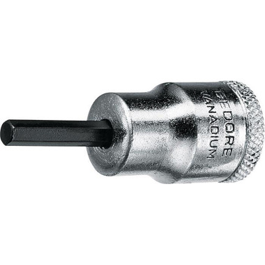 GEDORE Tomada IN 30 3/8 polegadas hexagonal Tomada hexagonal de 5mm L.47mm GEDORE 6241280