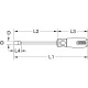 KS Tools Chave de parafusos com ponta de chave de caixa ERGOTORQUEplus, triangular, M5 159.1162 Miniatura