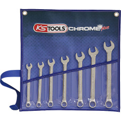 KS Tools Kit de chaves combinadas CHROMEplus, anguladas, 7 peças Polegadas 518.3020