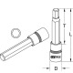 KS Tools Ponta de chave de caixa de bits CHROMEplus 1/2” sextavado interior, comprida, 13mm 918.1832 Miniatura