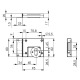 AMF Fechadura de parafuso 49B com placa angular 11270 Miniatura