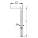 AMF Chave de fenda angular ISO2936DZ 6KT SW7/32 polegadas endurecida/niquelada CV. Bordas frontais chanfradas 43364 Miniatura