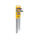 AMF Chave de fenda angular 6KT SW1/16-3/8 polegadas CV niquelado longo endurecido de 9 peças. 44164 Miniatura