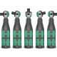 Wera Jogo de chaves de caixa giratórias 8009 Zyklop Pocket Set 1 3/8 polegadas+1/4 polegadas 72 T.WERA 05004280001 Miniatura