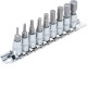 BGS Jogo de soquetes de bits | 6,3 mm (1/4“) de encaixe | sextavado interno 3/32” - 3/8” | tamanhos em polegadas | 9 pçs. 2749 Miniatura