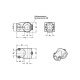 Ganter Conector de grampo angular, plástico GN 81-B60,3-B48,3 Miniatura