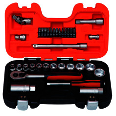 BAHCO Conjunto de chaves de caixa 1/4+3/8, 34 peças, polegadas S330AF
