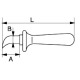 BAHCO Faca com guia, angular, isolada, 180 mm 2820VHELP Miniatura